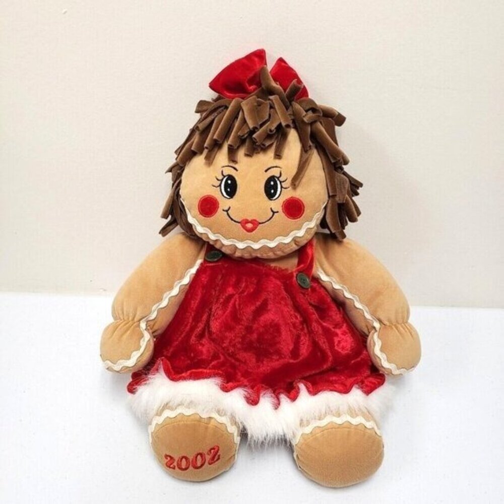 Dan Dee 17" Gingerbread Girl Doll Christmas Holiday 2002 Plush